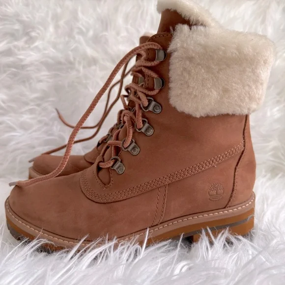 Timberland Courmayeur Valley Shearling Ankle Boots - Picture 13 of 14